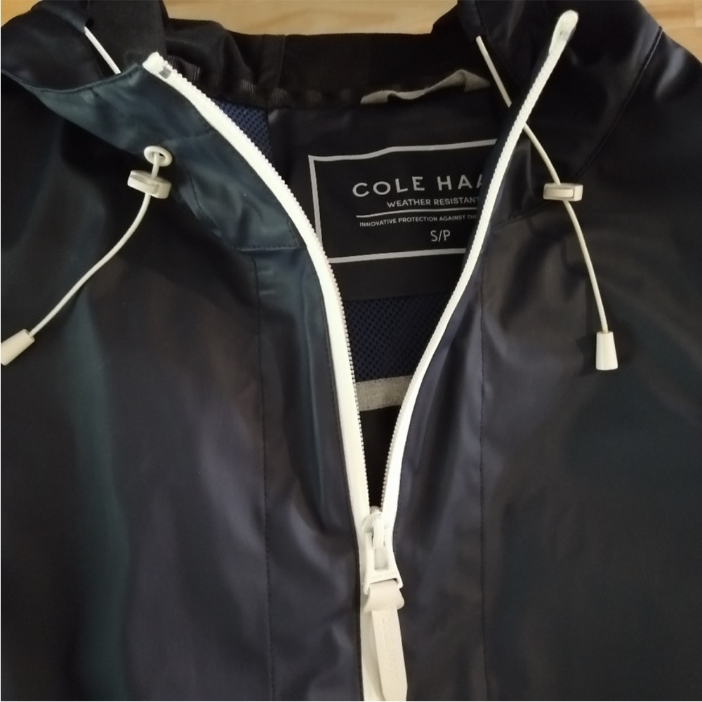 NWT Cole Haan Womens Black Long Sleeve Full-Zip Weather Resistant Rain… - Picture 5 of 11